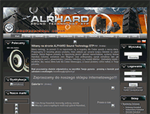Tablet Screenshot of alphard.pl